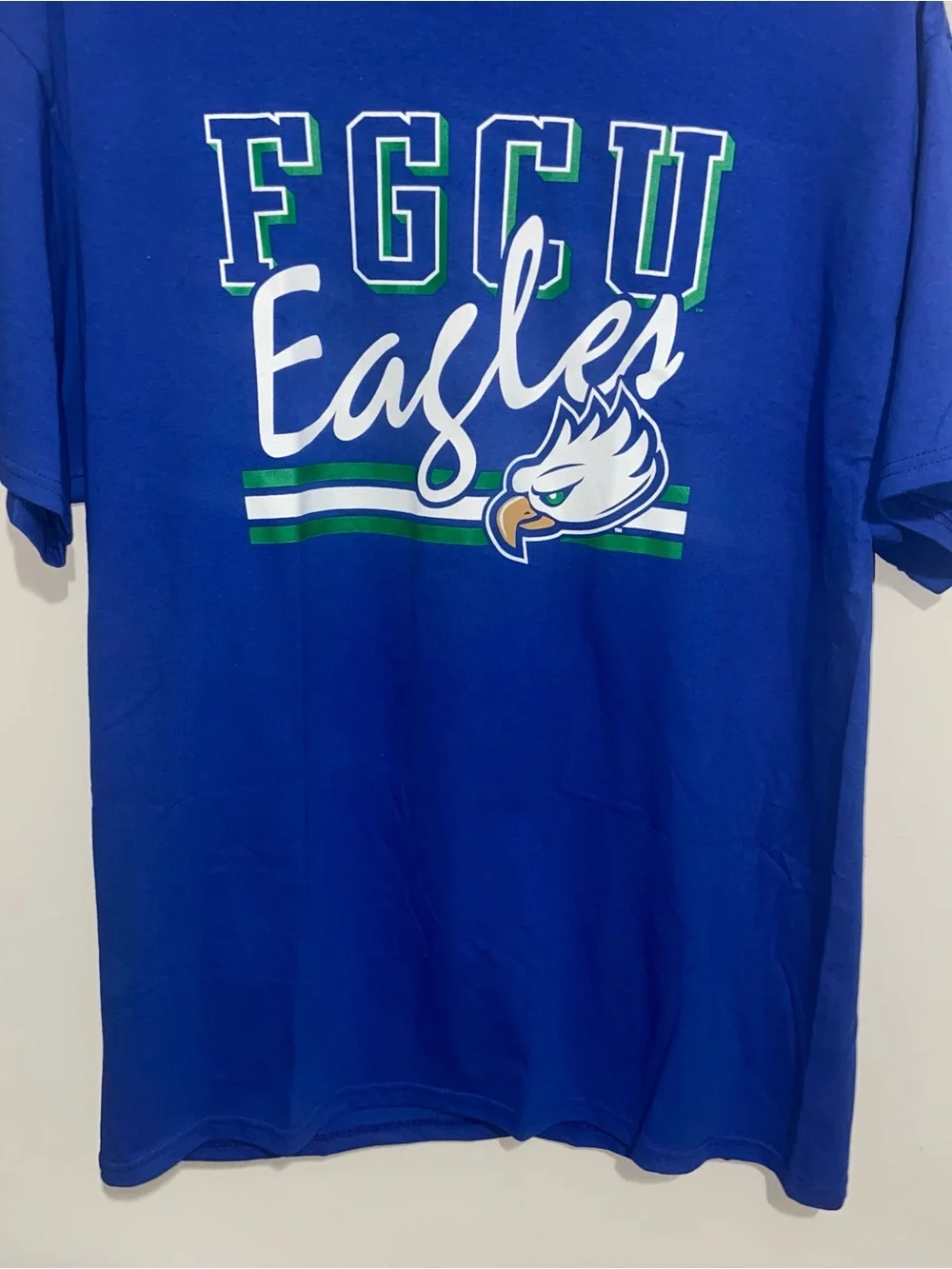 Champion Shirt Mens Large Florida Gulf Coast FGCU Eagles Blue Short Sleeve - Picture 4 of 12